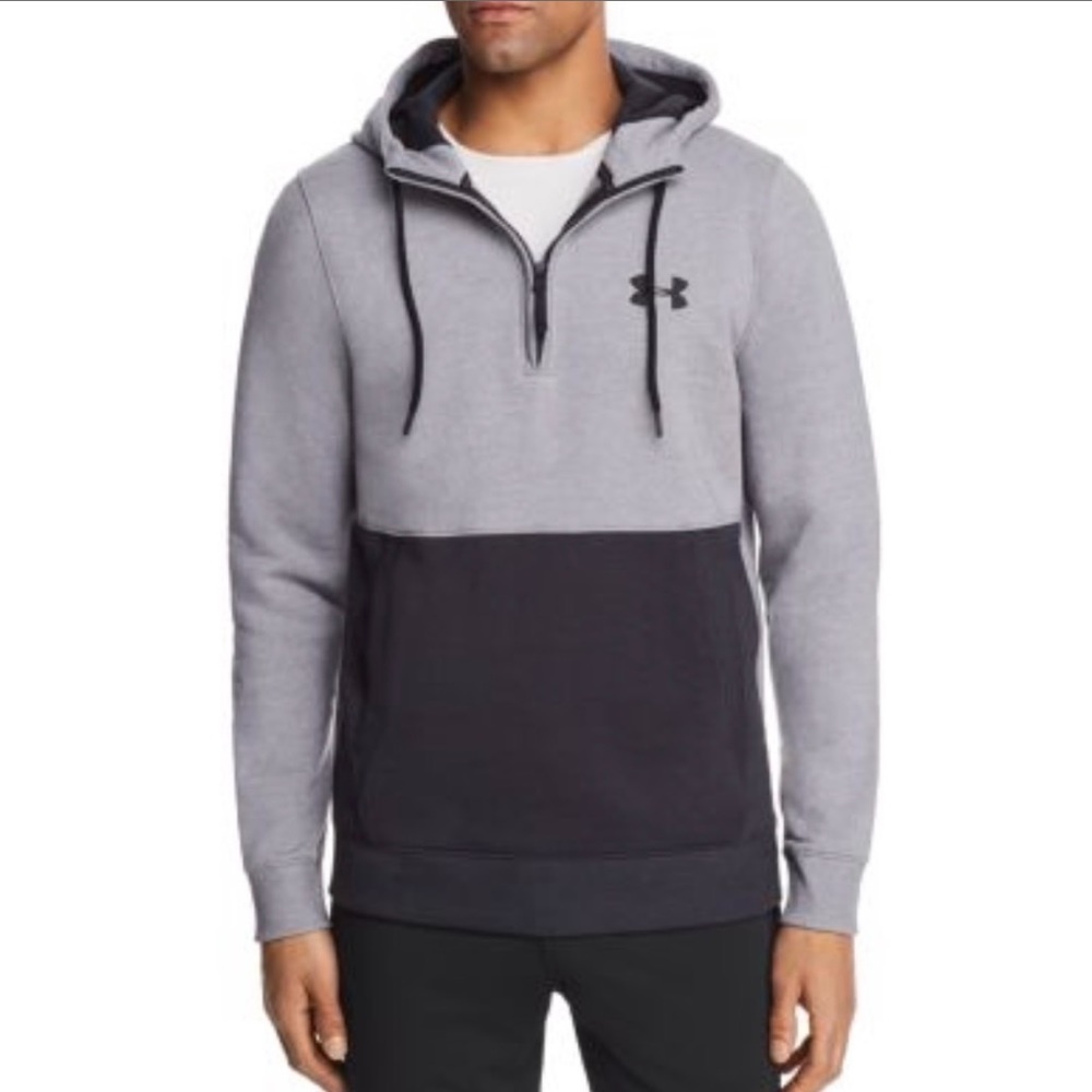 Great condition mens large half zip under armour hoodie.